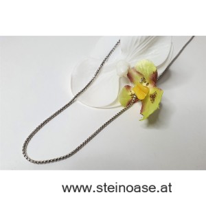 Kette Silber 'Venezianer' Ø1,2mm, rhodiniert, 38cm